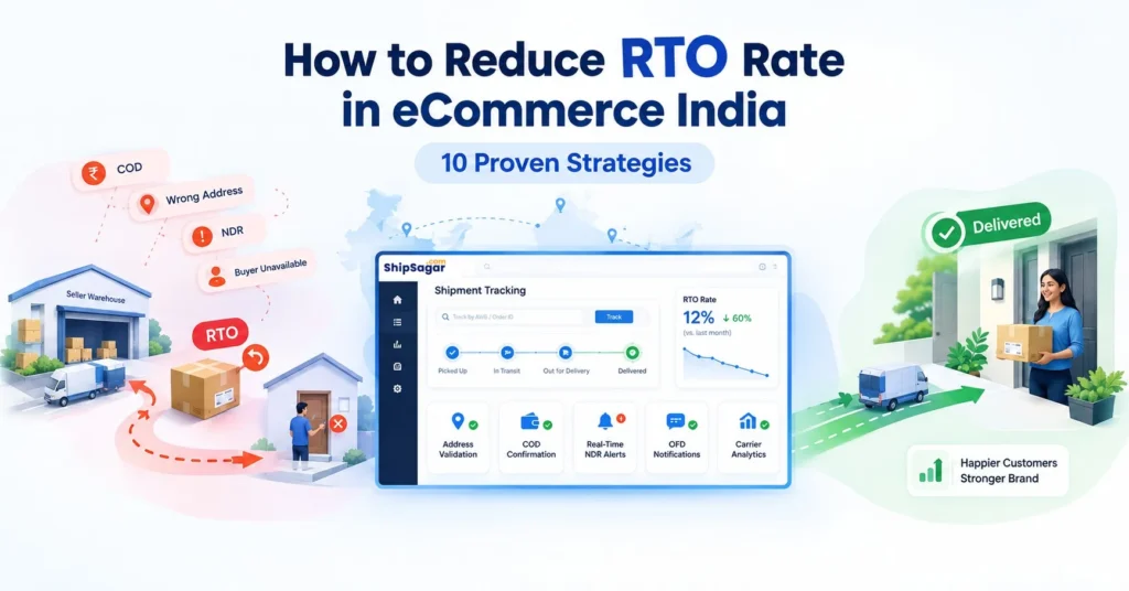How to reduce RTO rate in eCommerce India with shipment tracking, NDR alerts, COD confirmation, and carrier analytics